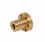 E+G Trapezoidal nut with flange, bronze, left-hand thread
