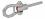 E+G Lifting eye w. bolt, rustproof, w/ball lock
