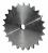 Plate wheel 05 B-1 Z=9 simplex